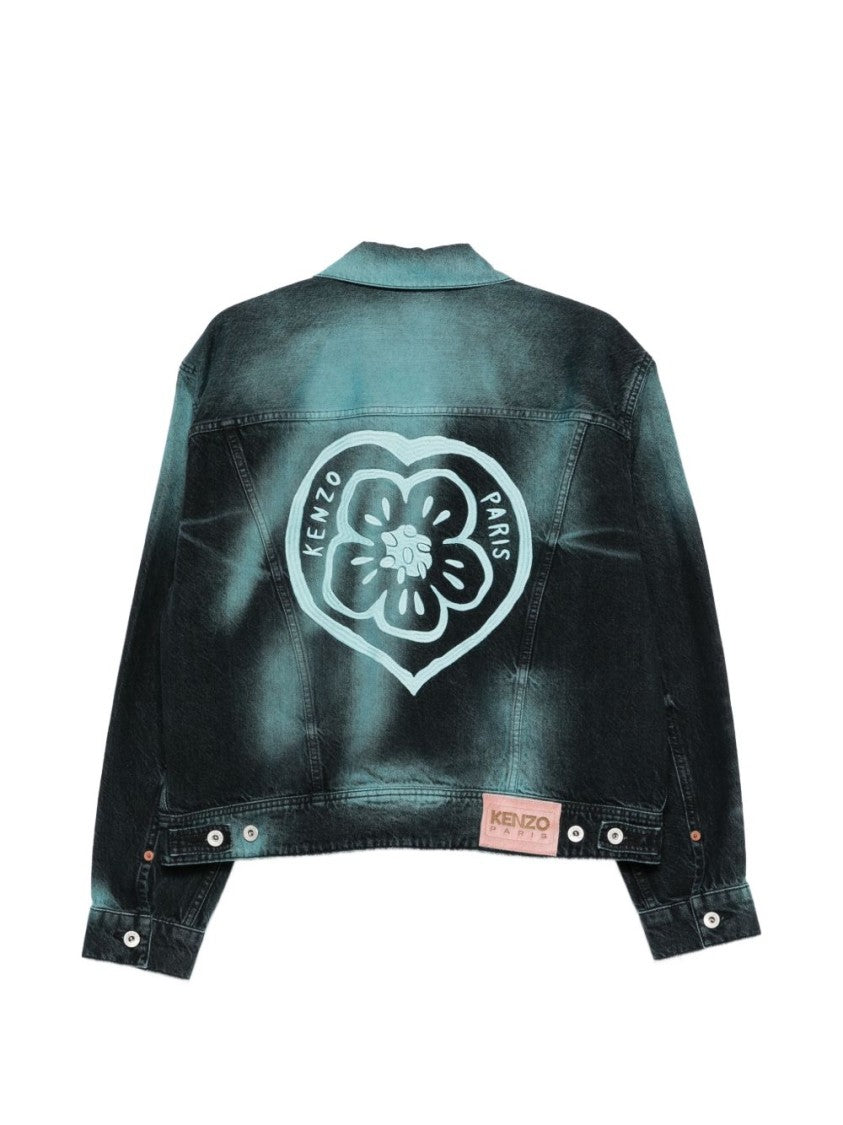 Kenzo Cropped Silk And Nylon Jacket
