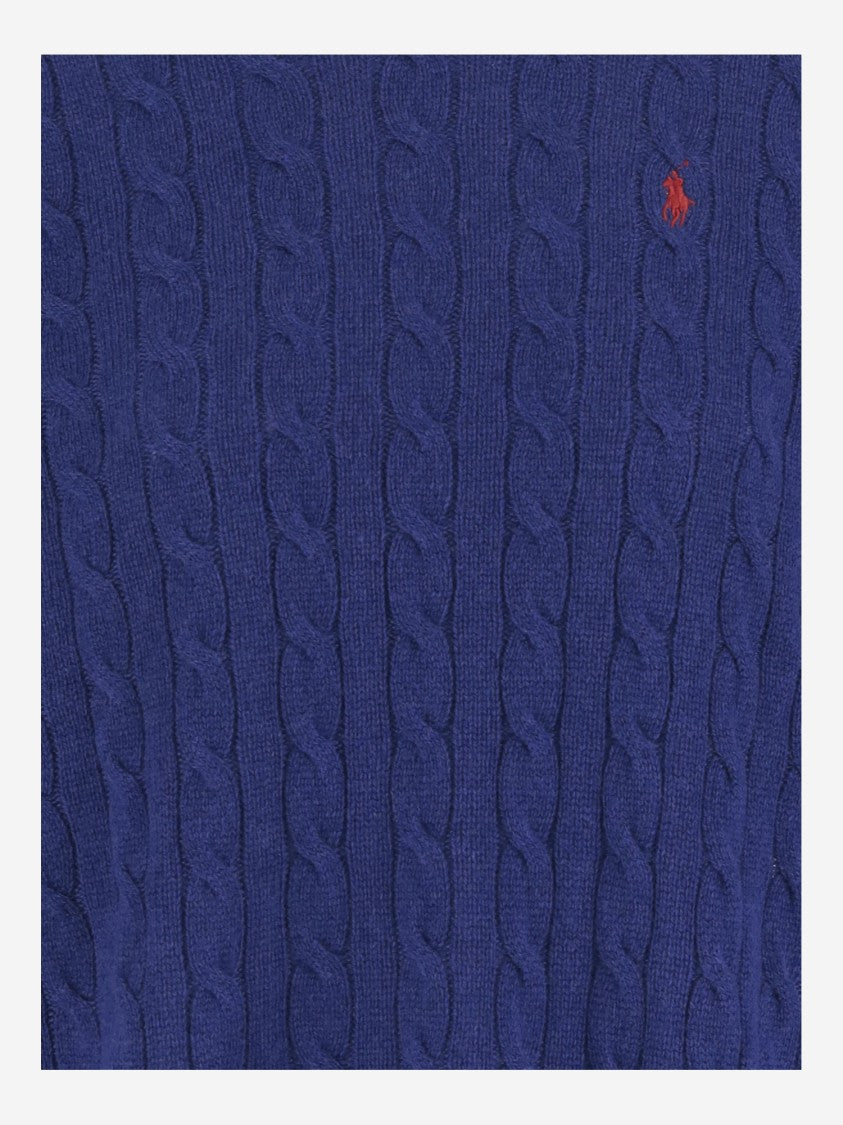 Polo Ralph Lauren All-Over Cable Knit Cashmere Blend Sweater