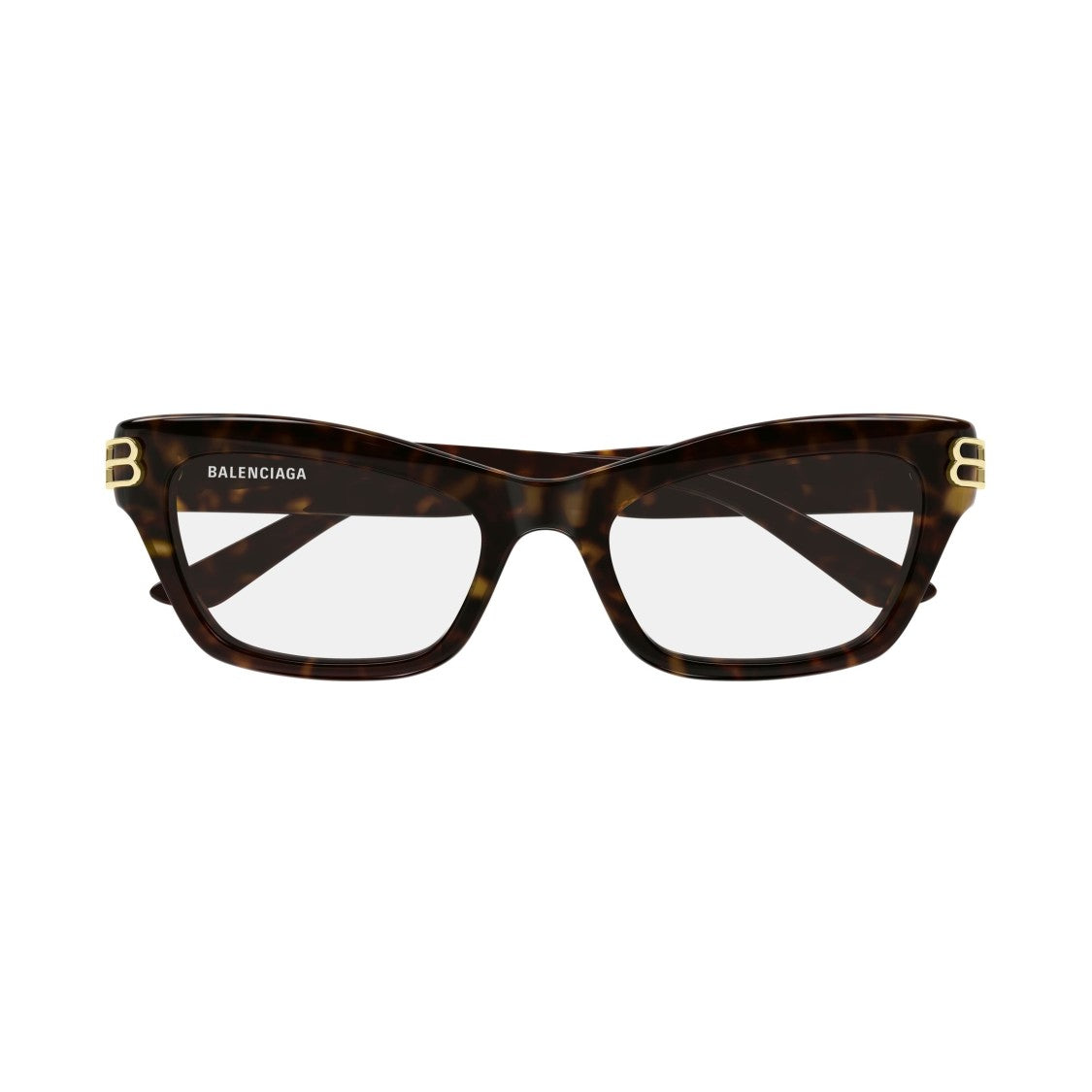 Balenciaga Bb0435o Rectangular Tortoiseshell Eyeglasses
