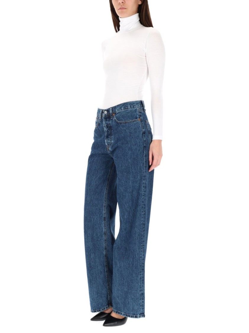 Lois Wide-Leg High-Waist Denim Jeans With Classic Five-Pocket Design