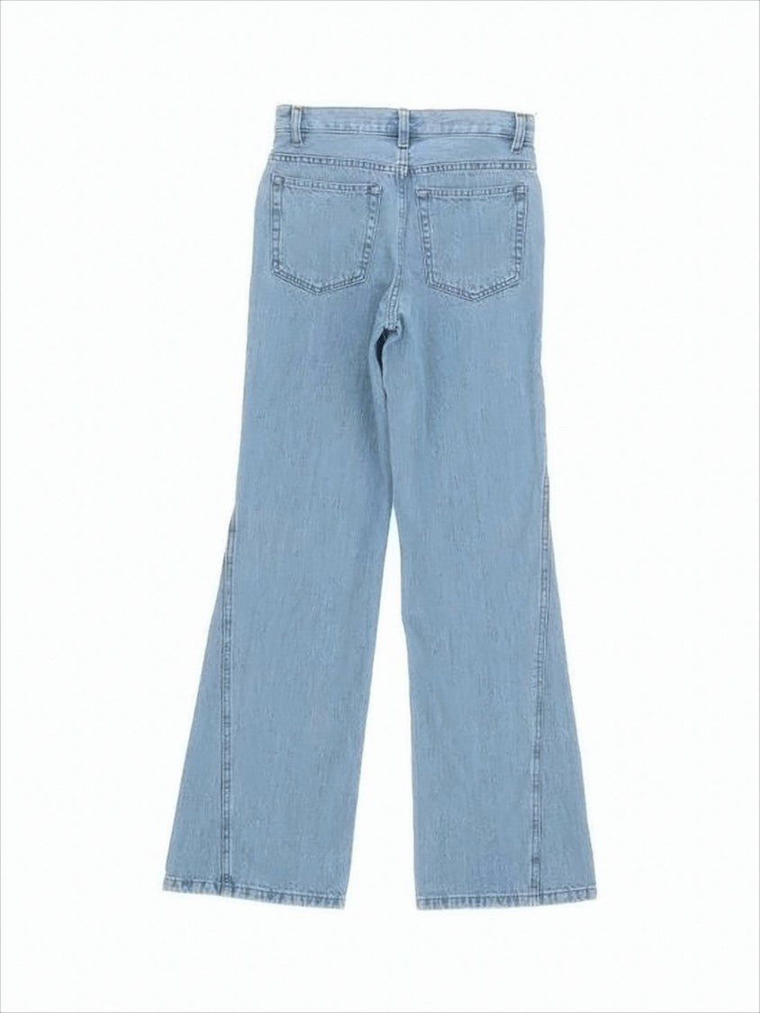 A.P.C. Light Blue High-Waisted Denim Pants