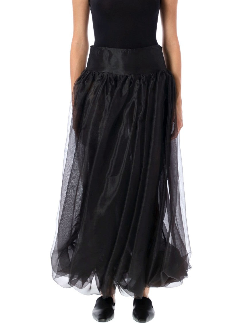 The Garment Flowing Black Long Skirt