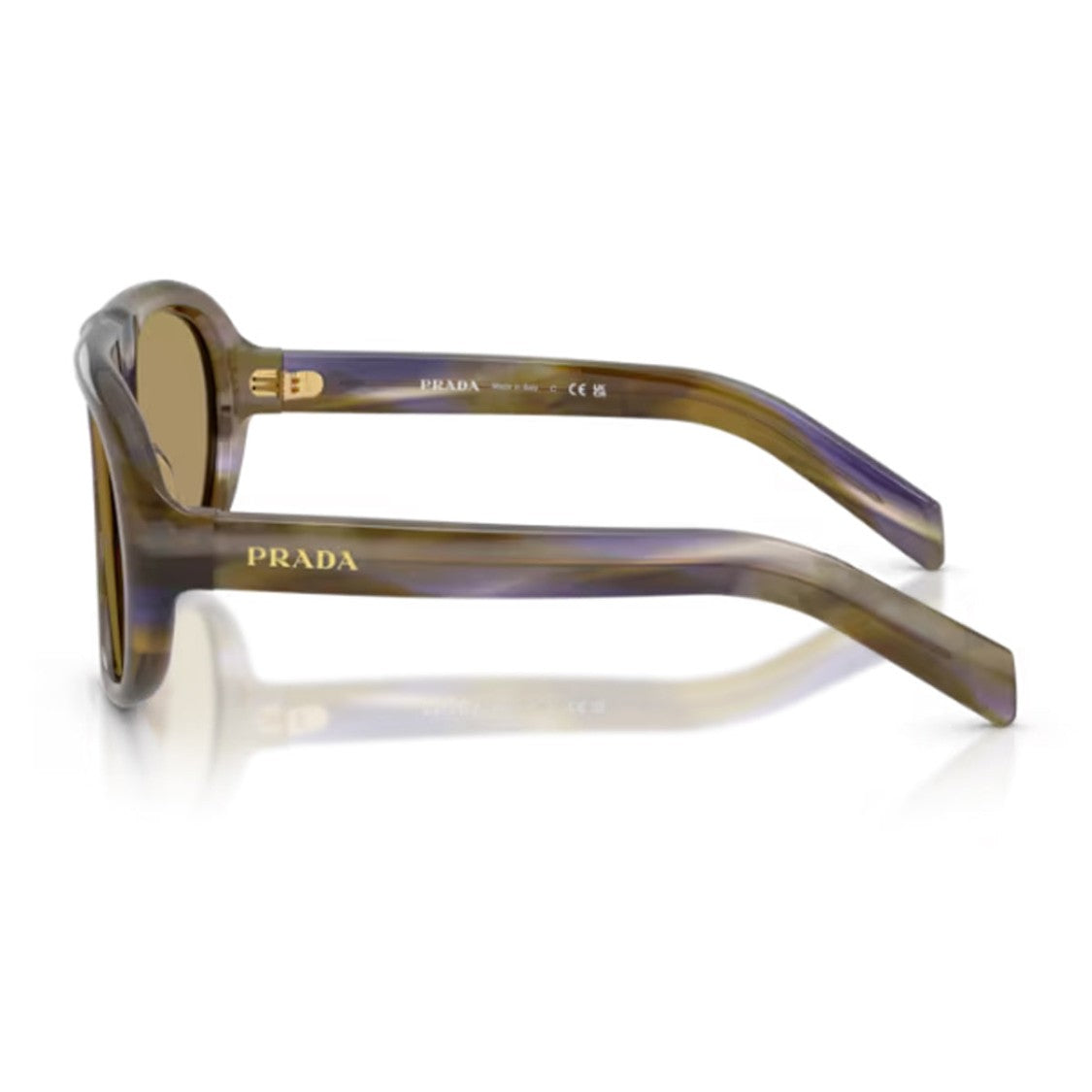 Luxottica Group S.P.A. Striped C05s Acetate Sunglasses