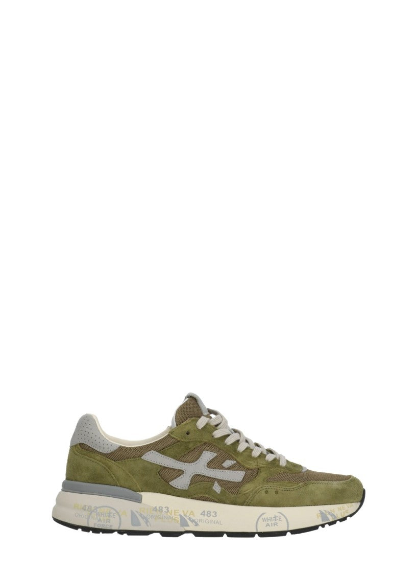 Premiata Green Mick 0.1 Suede Sneakers