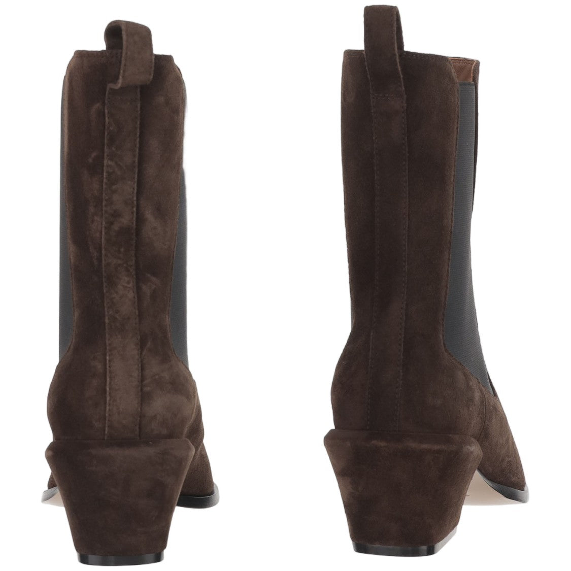 Paris Texas Brown Square Toe Suede Boots