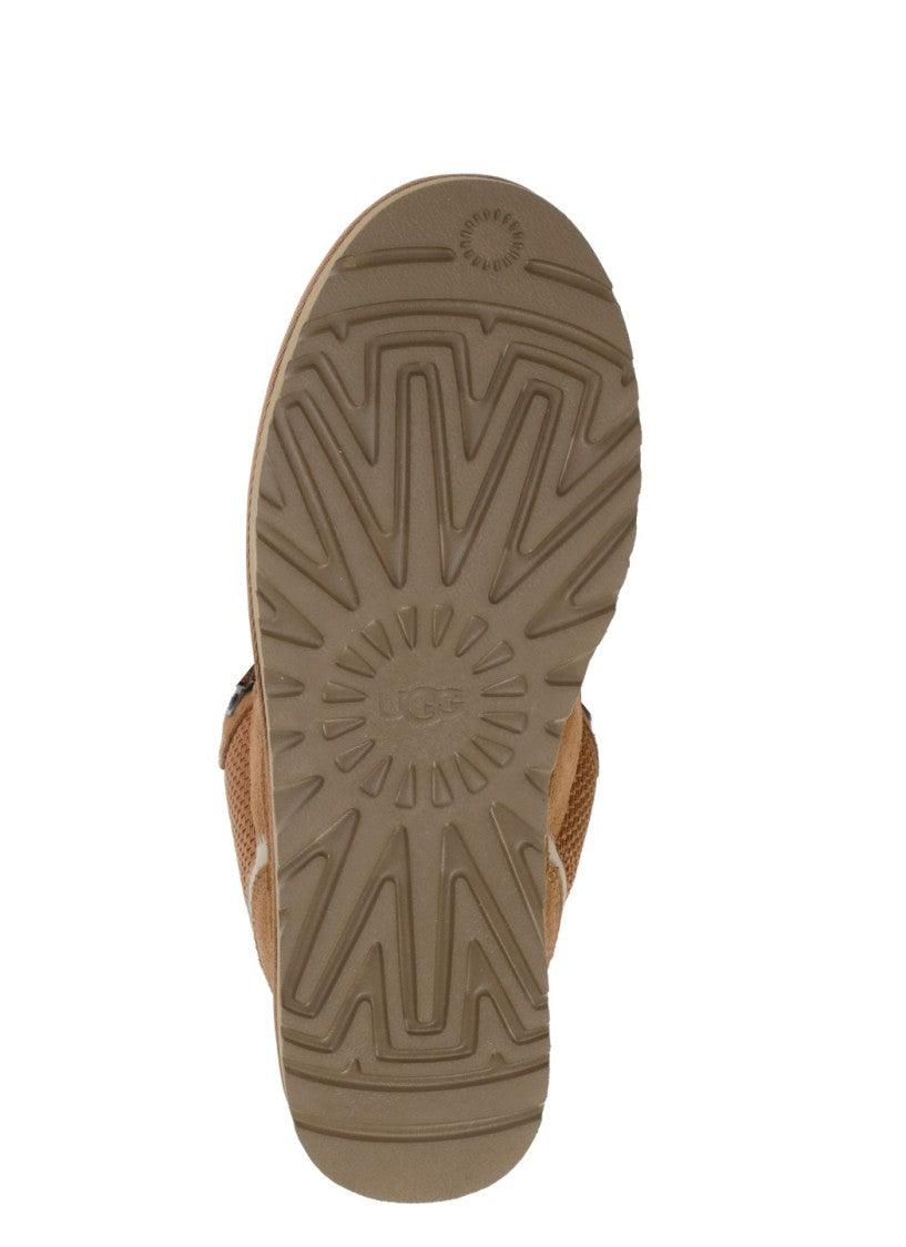 Ugg Brown Lowmel Leather Fabric Sneakers