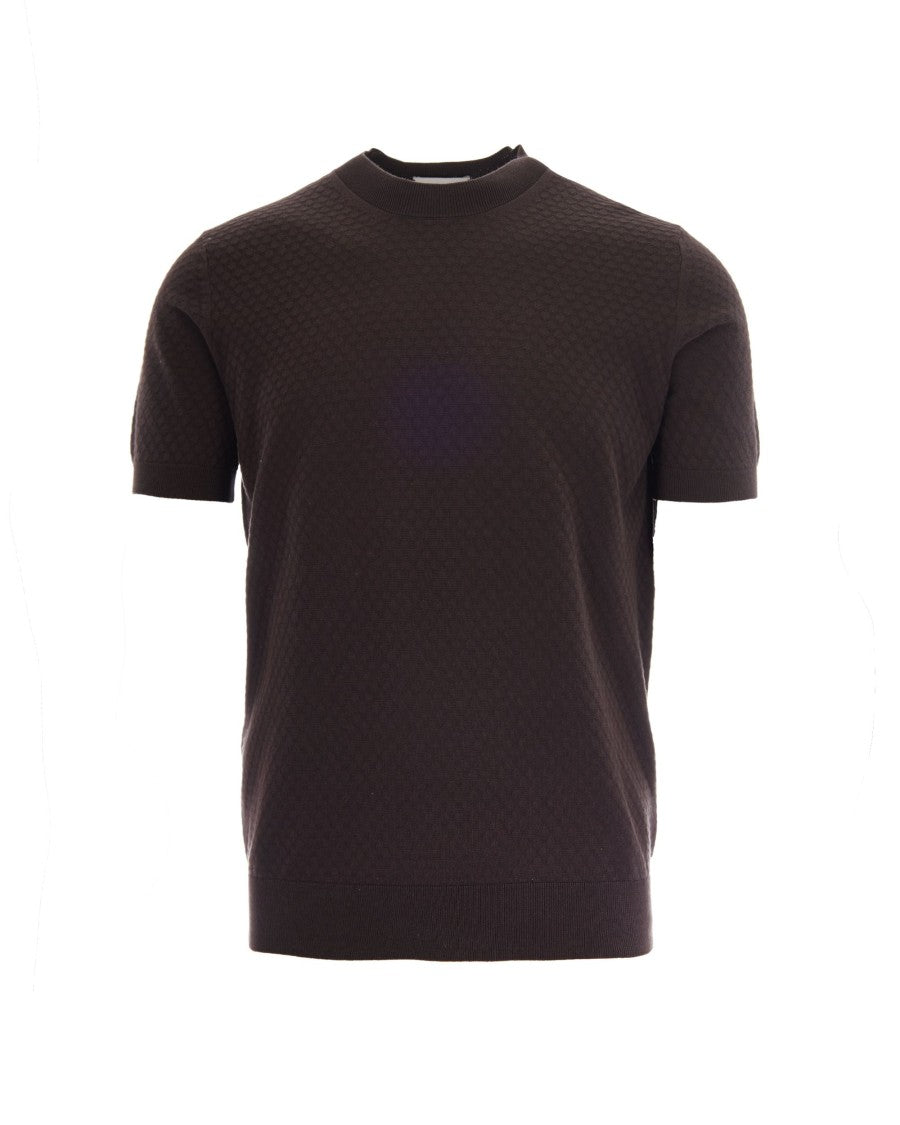 Paolo Pecora Paolo Pecora Brown Knit T-Shirt