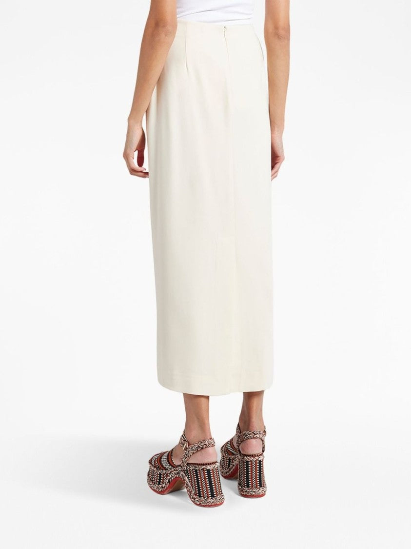 Staud Midi-Length Tailored Skirt