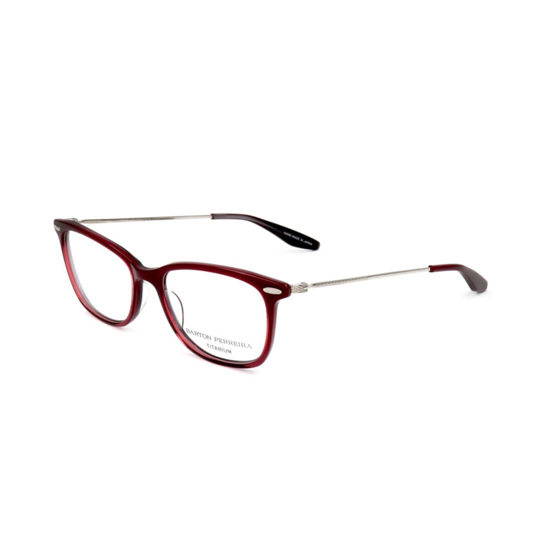 Barton Perreira Bp5020 511St Rectangular Frame Eyeglasses With Burgundy Front