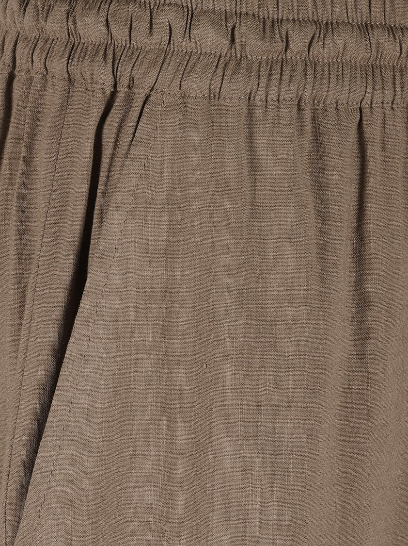 Fabiana Filippi Knee-Length Beige Relaxed Fit Shorts