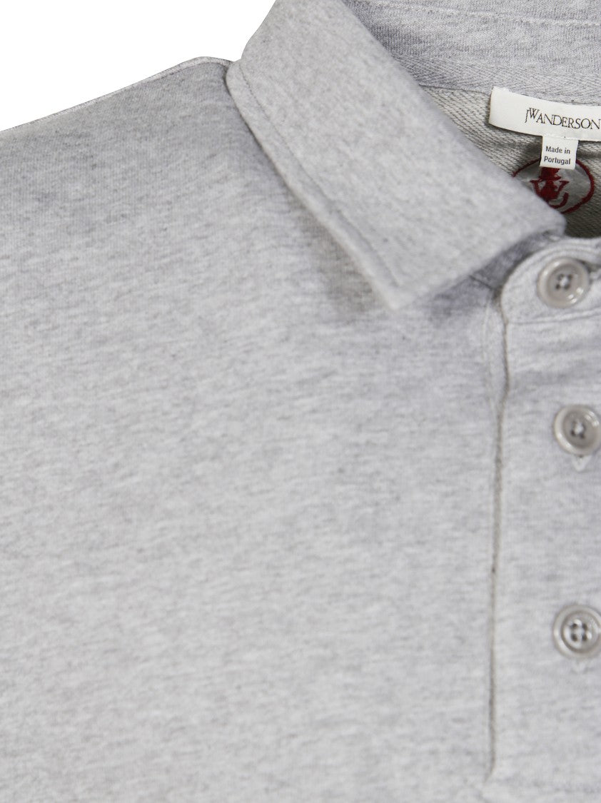 J. W. Anderson Light Grey Rugby Polo