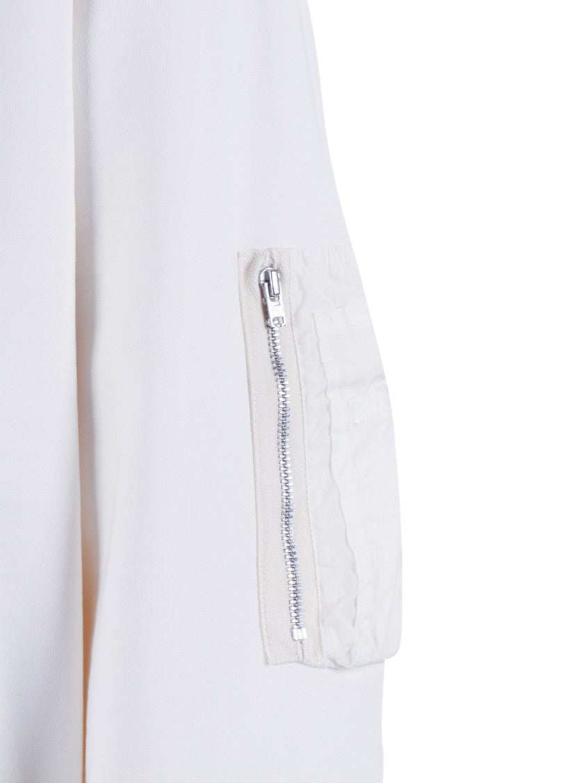 Premiata White Wulfenita Cropped Sweatshirt