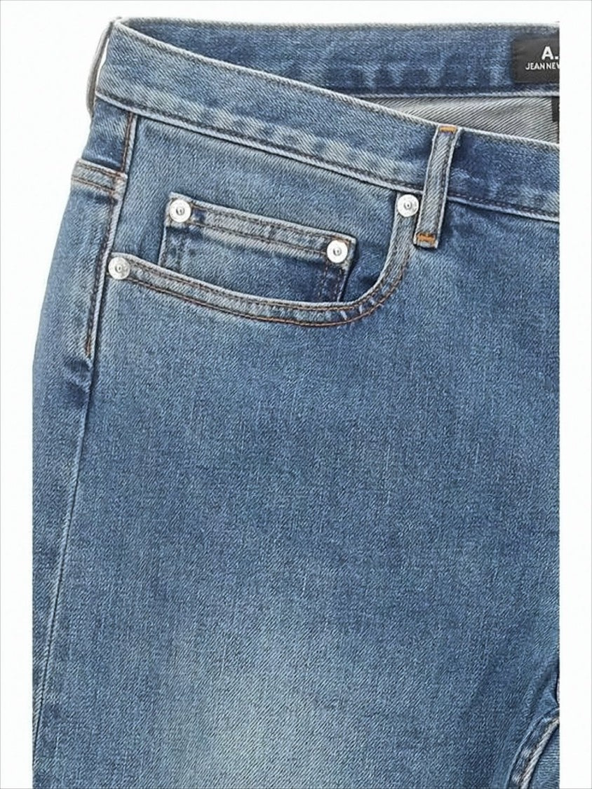 A.P.C. Medium Blue Wash Straight-Leg Denim Pants