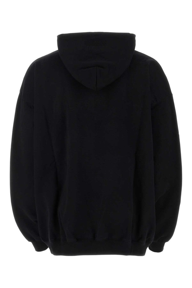 Vetements Black Cotton Blend Oversize Sweatshirt
