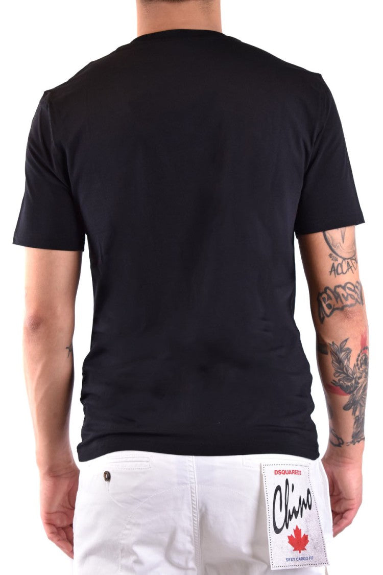 Moschino Black Short-Sleeved Cotton T-Shirt
