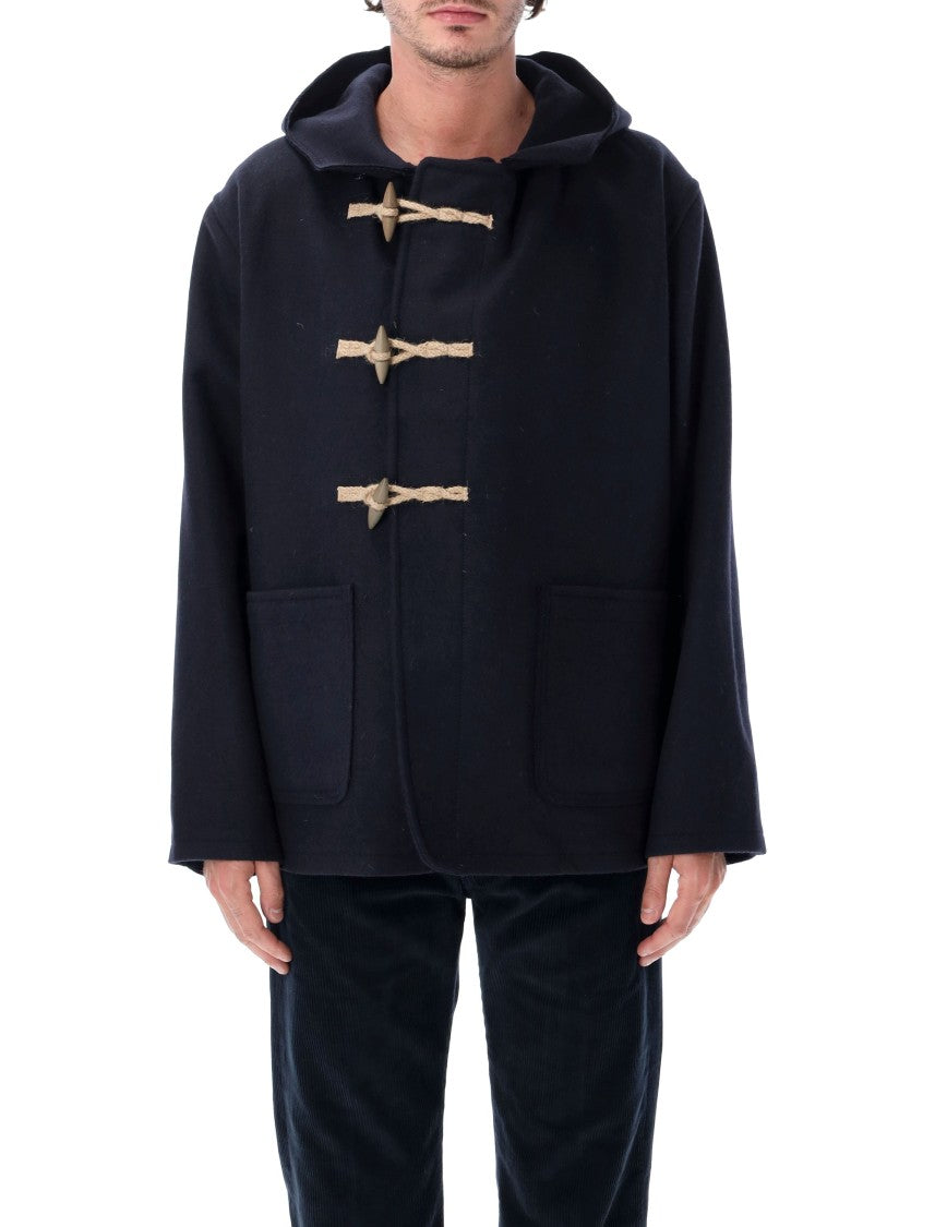 Fortela Kiowa Wool Toggle Hooded Montgomery Coat