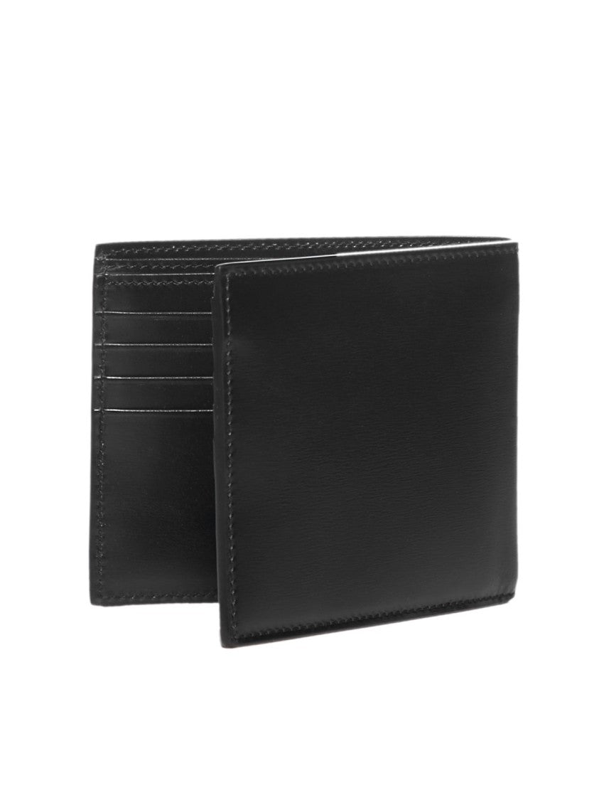 Saint Laurent Minimalist Black Calfskin Wallet With Clean Lines