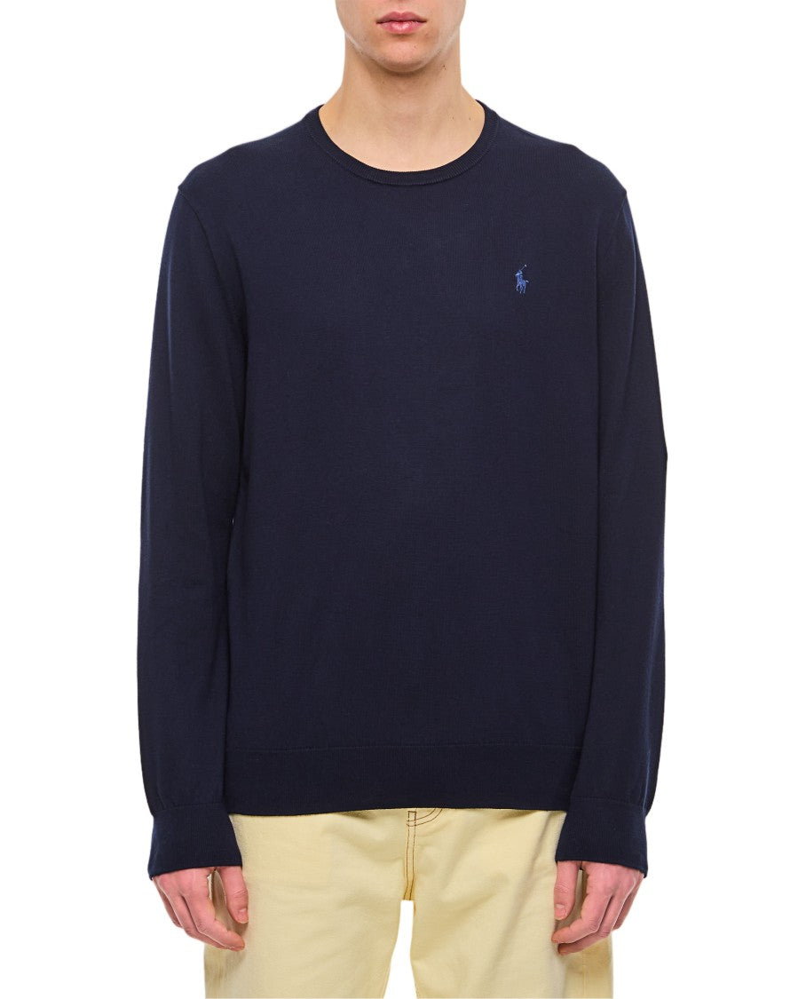 Polo Ralph Lauren Crewneck Sweater With Subtle Chest Logo Detail