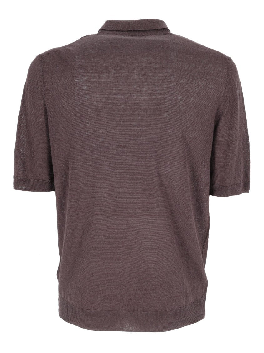 Ballantyne Short-Sleeved Polo With Classic Collar