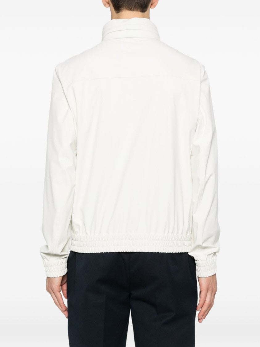 Brunello Cucinelli High Collar Lightweight Jacket With Design