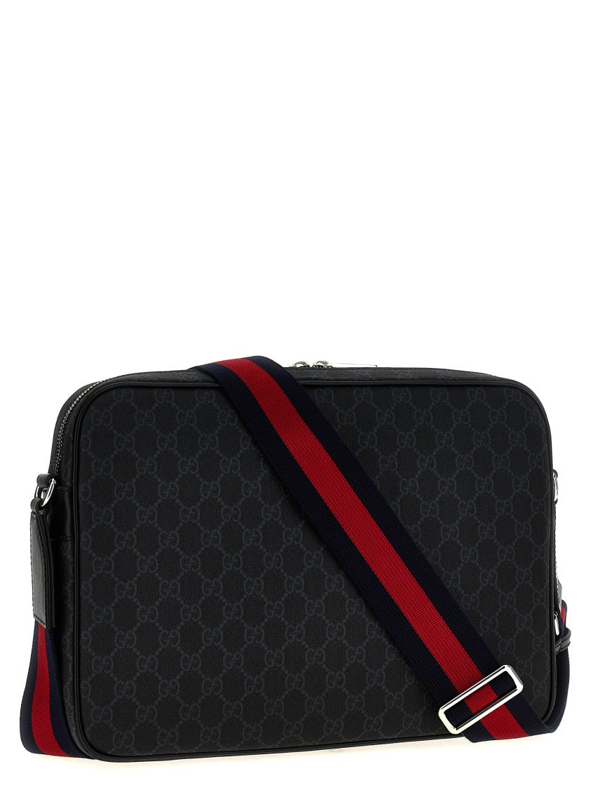 Gucci Rectangular Crossbody Bag With Gg Supreme Fabric