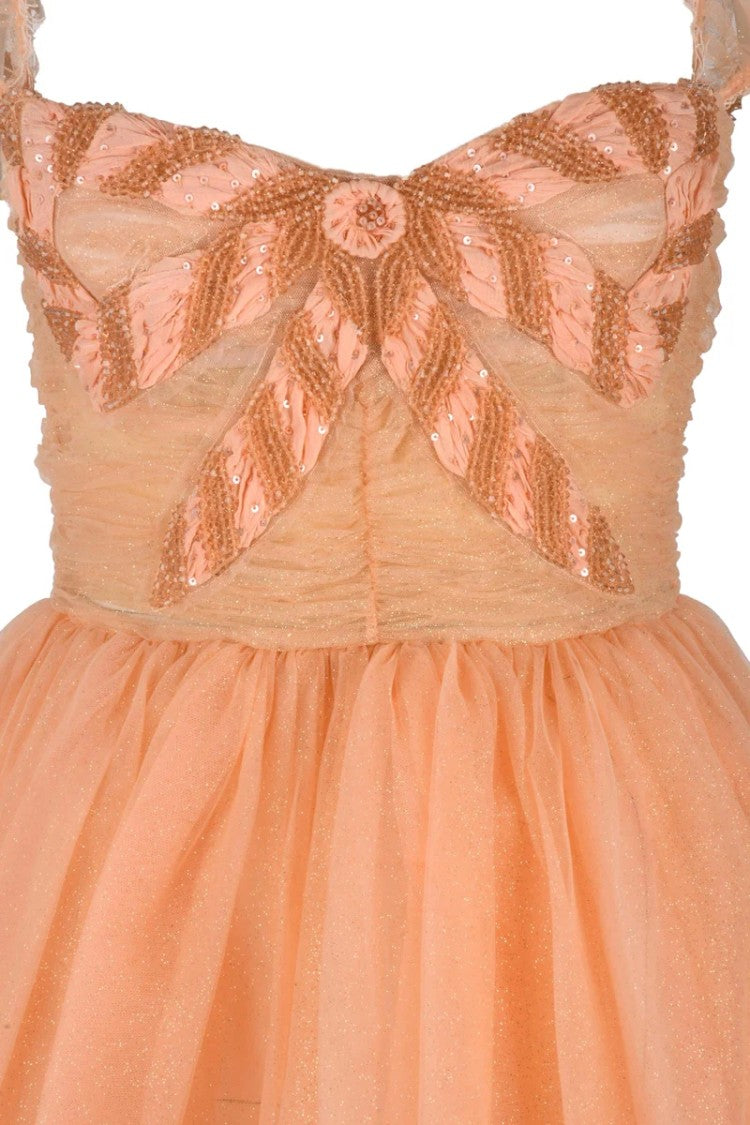 Elisabetta Franchi Tulle Dress Balloon Sleeves - Pink