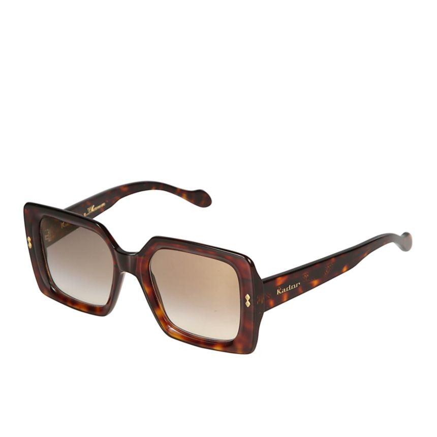 Kador Kate Glamour Oversized Tortoiseshell Sunglasses With Gold Accents