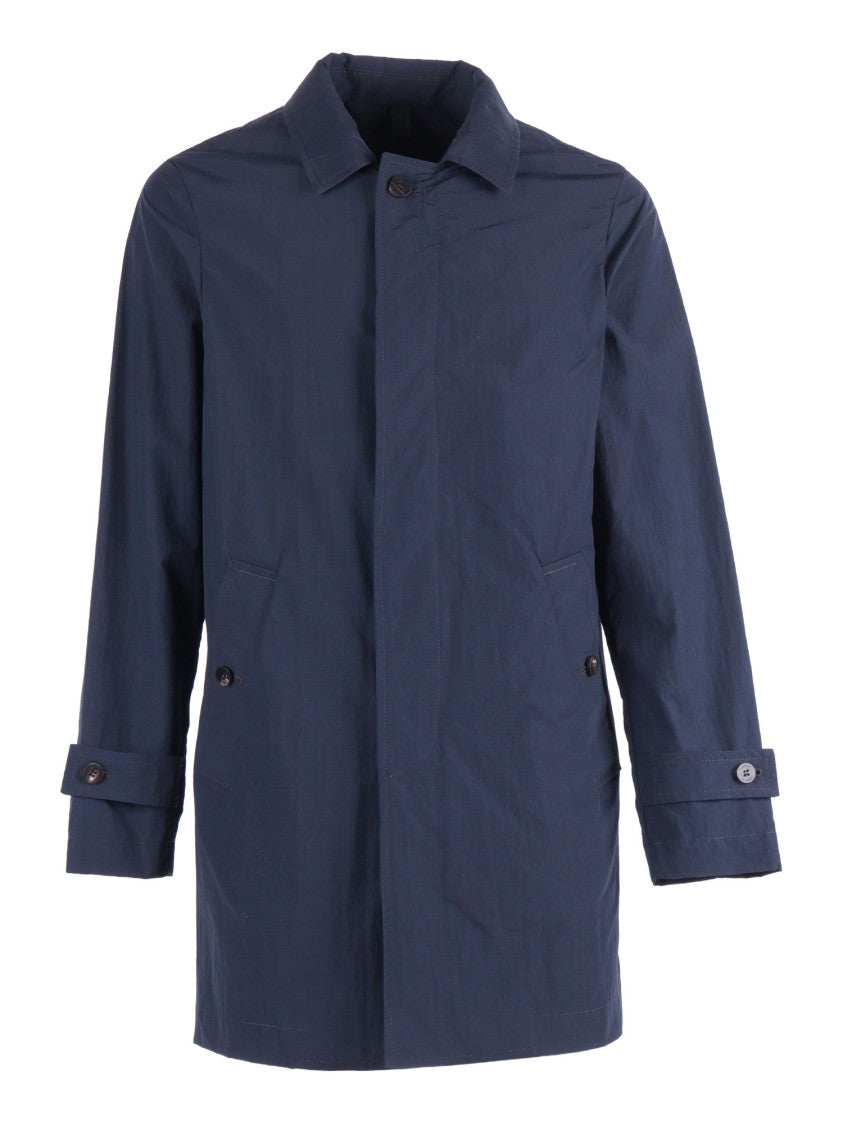 Camplin Concealed Button Mid Length Jacket