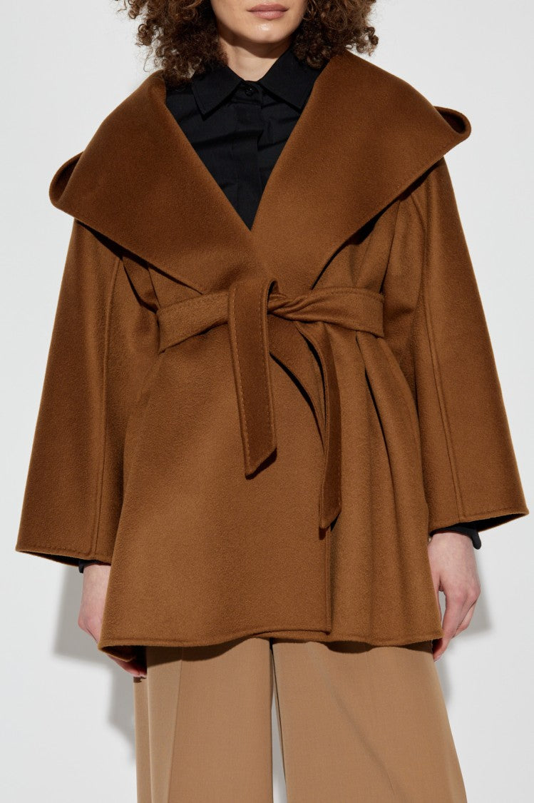 Max Mara Ocroma' Cashmere Coat With Hood