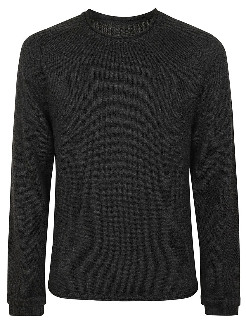 Premiata Textured Knit Sweater With Classic Crew Neck
