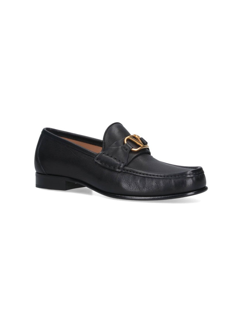 Valentino Garavani Vlogo Signature' Moccasins – Black