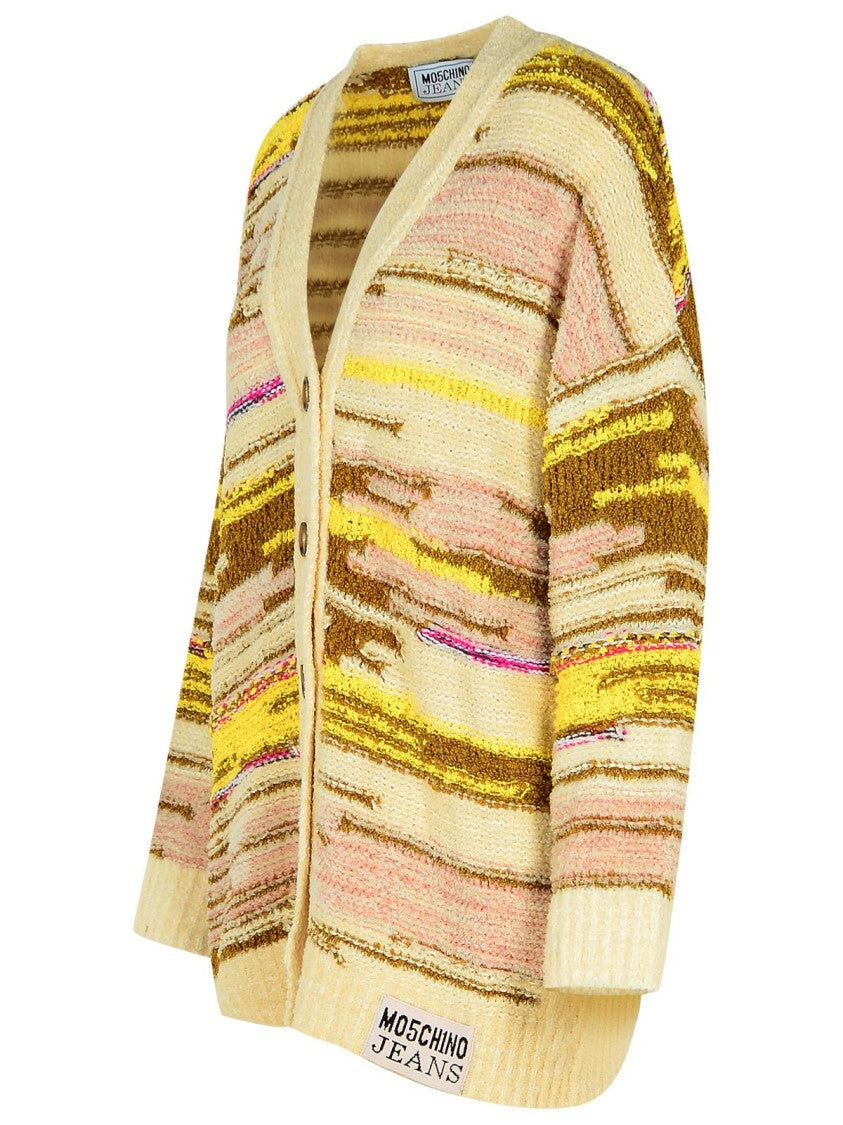 Moschino Jeans Cotton Blend Cardigan