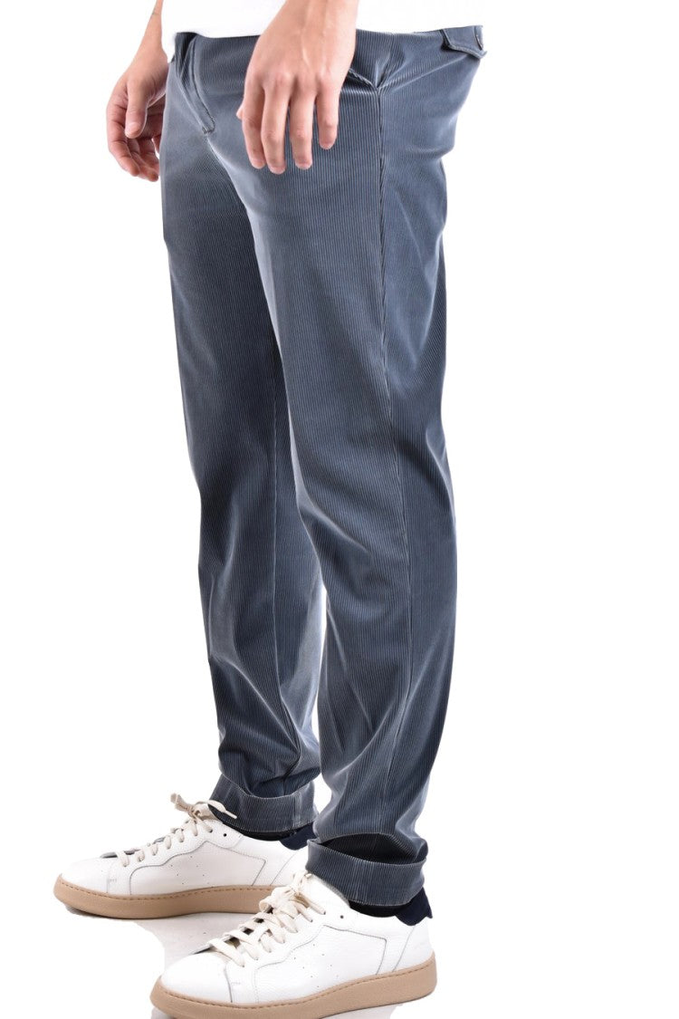 Rrd Tailored Grey Trousers With Subtle Pinstripe Design