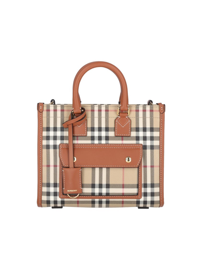 Burberry Freya' Mini Bag – Beige