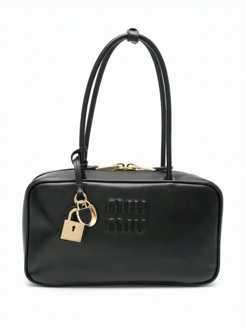 Miu Miu Rectangular Shoulder Bag With Dual Rounded Handles