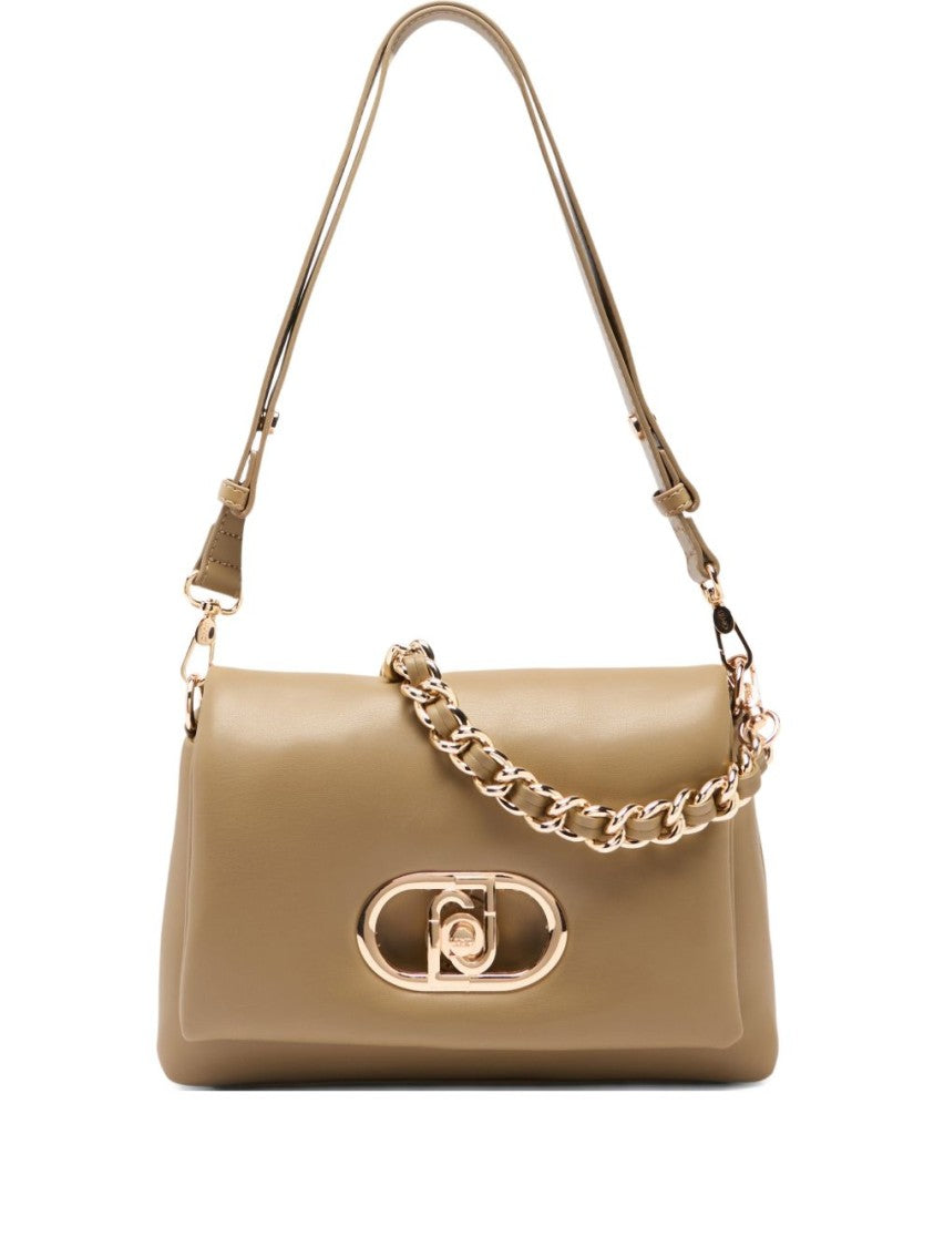 Liu Jo Tan Nappa-Effect Braided Shoulder Bag
