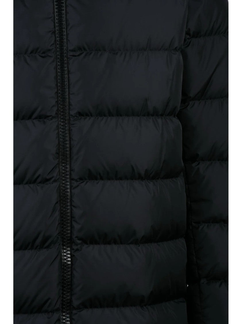 Herno Black Polyamide Three-Quarter Down Jacket