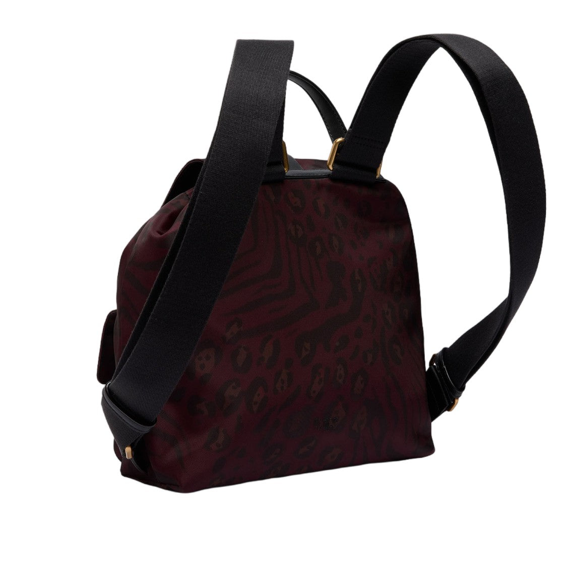 Pinko All-Over Animal Print Nylon Backpack