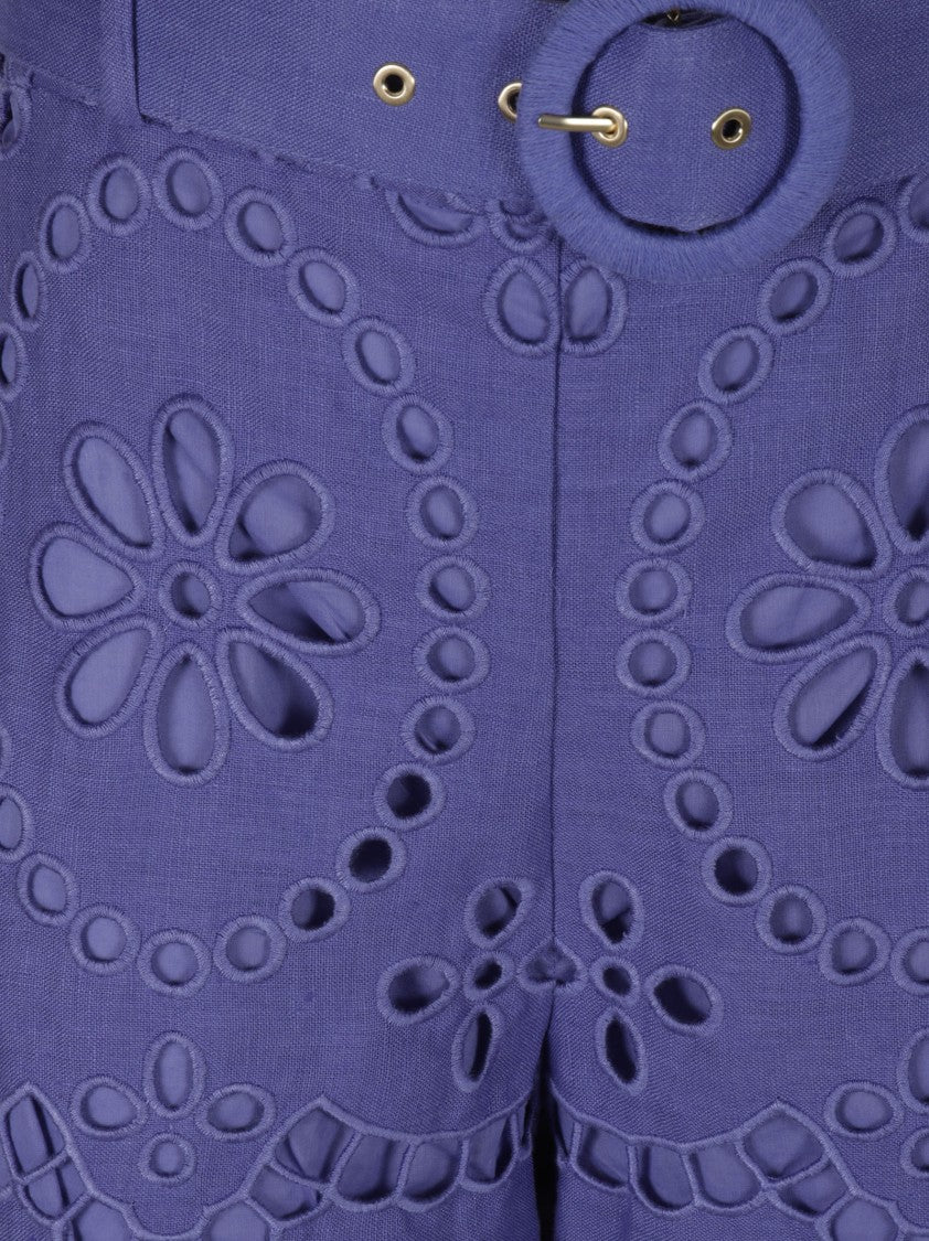 Zimmermann High-Waisted Wide-Leg Trousers