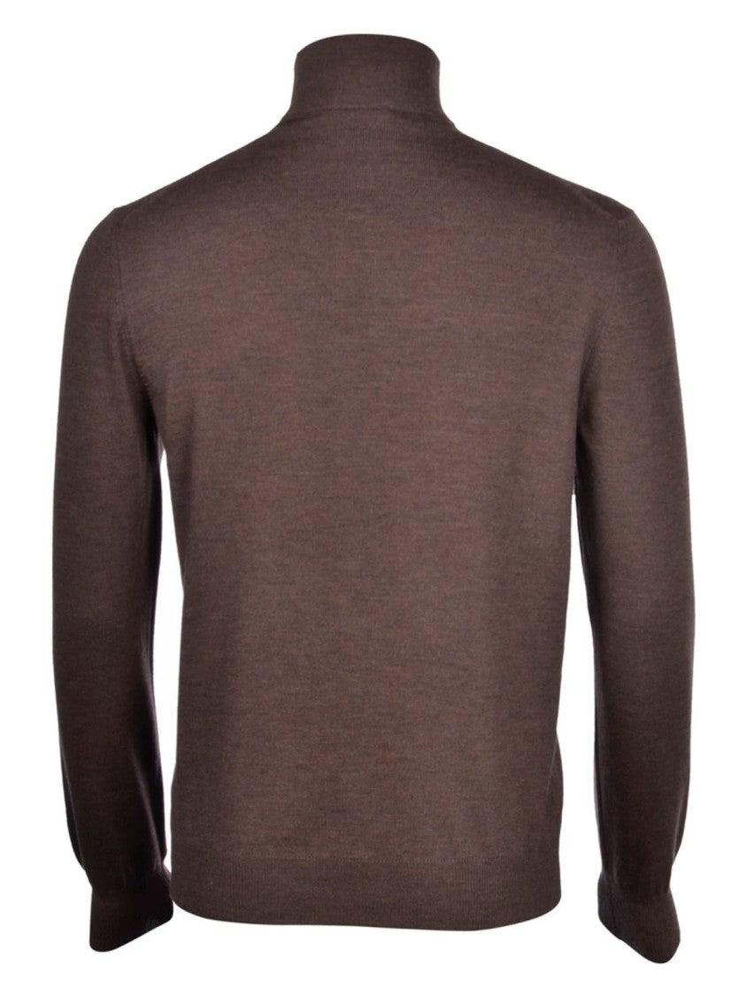 Paolo Fiorillo Capri High-Collar Merino Wool Cardigan