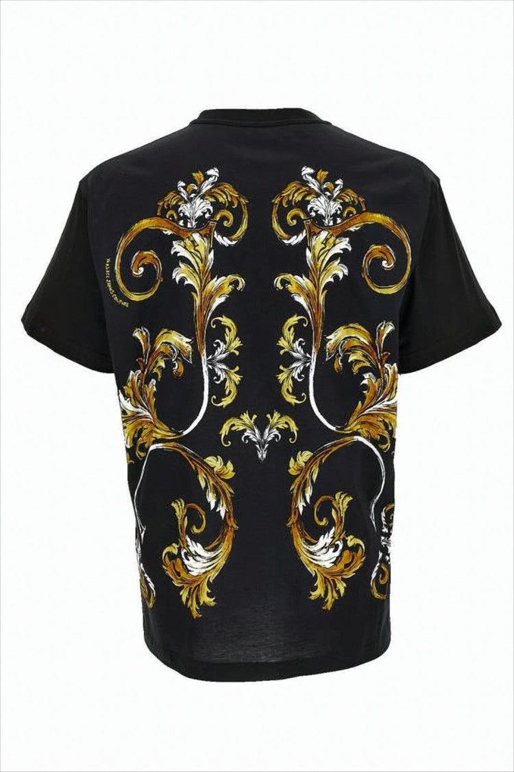Versace Baroque-Print Short-Sleeve Versace T-Shirt