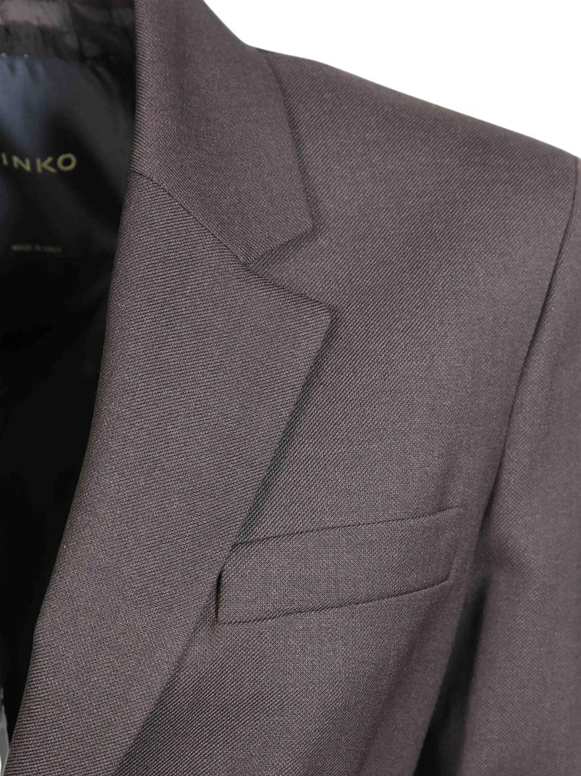 Pinko Vitiano Giacca Tailored Brown Blazer