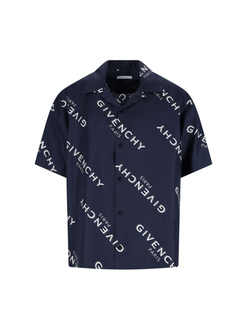 Givenchy Bowling Shirt – Blue