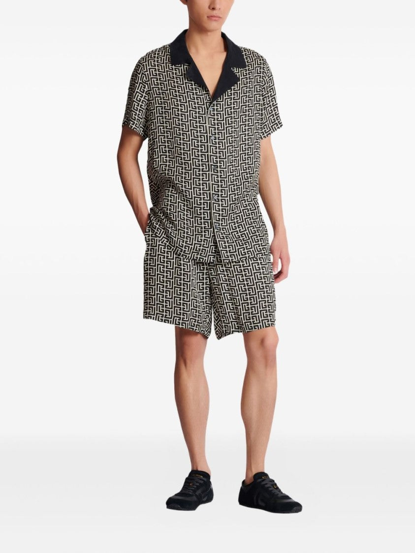 Balmain Silk And Nylon Lightweight Casual Shorts