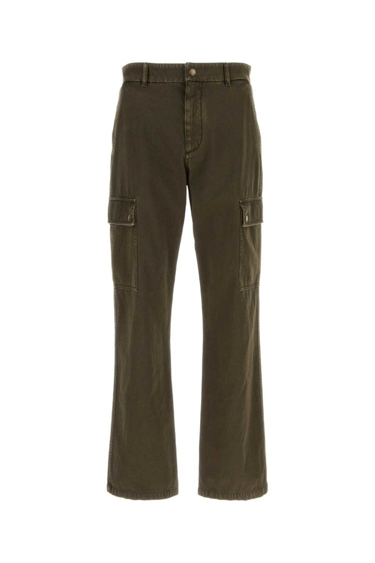 Burberry Army Green Cotton Cargo Pant