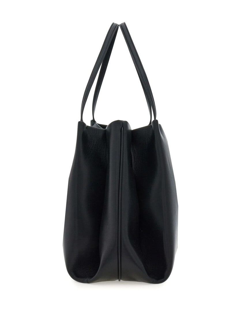 Salvatore Ferragamo Black Tote M Medium Structured Totes