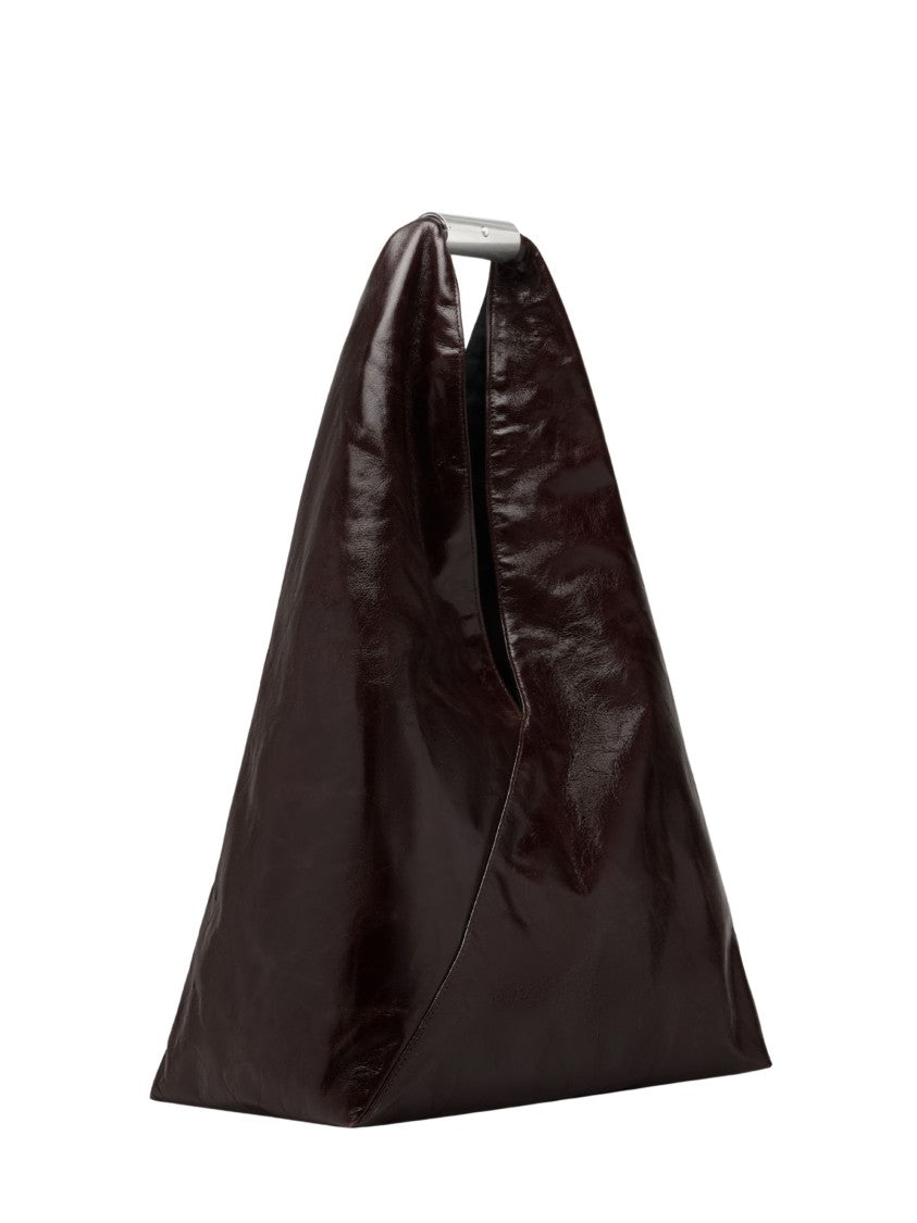 Mm6 By Maison Margiela Brown Triangular Top Handle Shoulder Bag