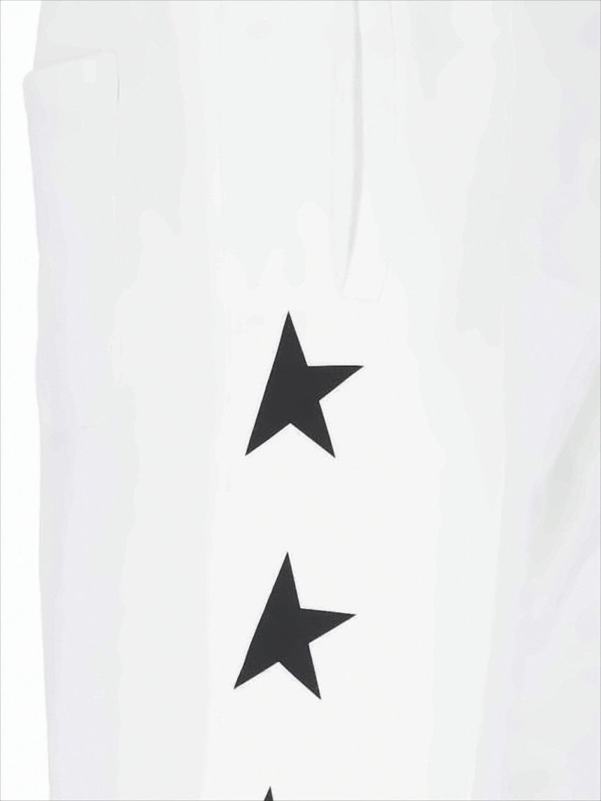 Golden Goose Relaxed Fit Cotton Joggers With Bold Star Detail