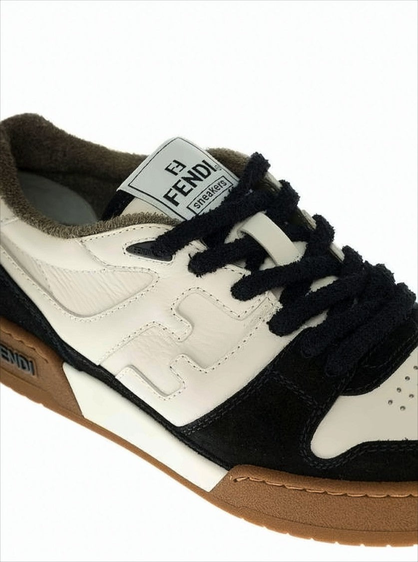 Fendi Low-Top Sneakers With Distinctive Embossed Logo