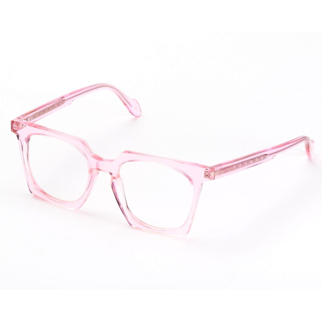 Kador Maya Light Translucent Pink Square Frame Sunglasses